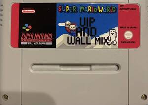 スーパーファミコン スーパーマリオワールド VIP AND WALL MIX 日本語表示