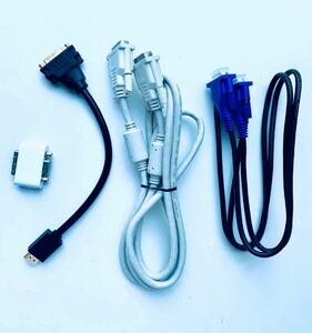 DVI-HDMI 変換ケーブルとDVI-VGI変換コネクタセット(おまけつき)