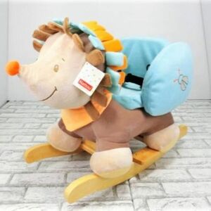 定価15,980円 Nattou ナチュー 10ヶ月からの子ども用ロッキングチェア 安全ベルト付き ハリネズミ 木製 乗り物 木馬 贈り物 