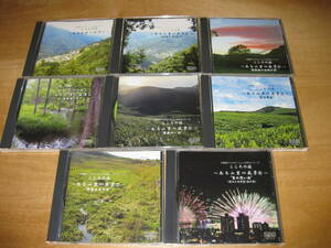 8 sheets ... relaxation nature sound series here .. . exist mountain .. scenery 1.2.3.4.5.6.7.8 reverse side ... night opening hinoki cypress . lake .. flower fire . water koto . insect. sound 