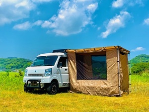 G☆flapサイドタープ専用　テント　キャンピングカーに！　簡単設営　車中泊　軽キャン　キャンパー　キャンプ　アウトドア　エブリィ