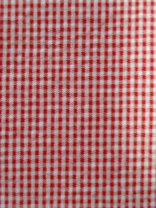 ギンガムチェック(赤×白)リップル　長さ約210cm 巾約110cm 　