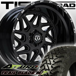 TIS 552B 22x12J ハマーH1 ハマーH2 22インチマッドタイヤホイールセット ATTURO TRAIL BLADE MT 33x12.50R22 35x12.50R22