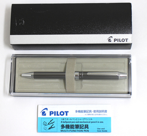 【PILOT】パイロット　2+1（ツープラスワン）エボルト　BTHE-1SR-GY　ボールペン（黒・赤）& シャープペンシル　多機能筆記具　未使用