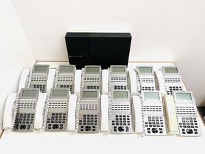【即決】NTT 18ボタンスター電話機 11台セット NX2- (18)Stel-(1)+コードレス電話機+主装置 NX2M-ME-(1)　W2278001