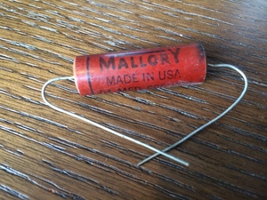 ビンテージ Mallory .04 600v コンデンサ 新品 (シングル)(在庫3)