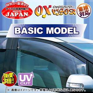 オックスバイザー ベイシックモデル フロント用 スズキ ジムニー/シエラ JA11/JA12/JA22/JB31/JB32 フェンダーミラー車