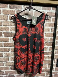  new goods rose pattern rose pattern tank top no sleeve 