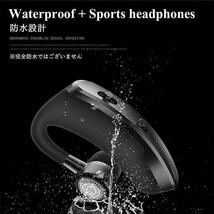 Bluetoothイヤホン ワイヤレスイヤホン 片耳 高音質 iPhone Android 通話　ブラック_画像6