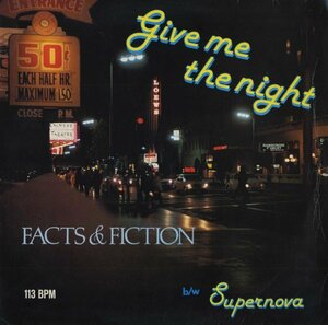 即決(12)GIVE ME THE NIGHT/FACTS & FICTION *GERMANY ORIG!