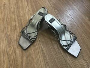 * Himiko ... sandals silver simple good-looking summer ....MADE IN JAPAN