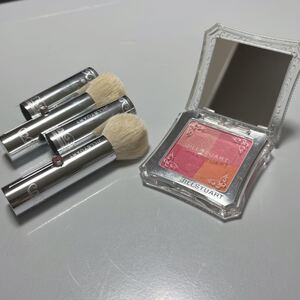ジルスチュアート ミックスブラッシュ チーク フレッシュアプリコット 携帯ブラシ