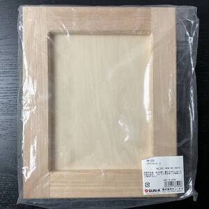 手芸素材■ARTBOOK_OUTLET■B6-010★即決 送料無料 未使用品 白木 TOLE トールペイント ウッド 廃番 レクタングルフレーム ソレイユ SW-235