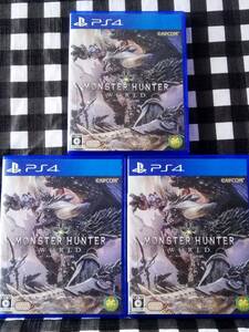 【即決&動作確認済】 狩りに行こうぜ モンスターハンター ワールド（Monster Hunter: World）3本セット / ハンティング / PS4ソフト 76