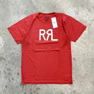 Mサイズ 22SS RRL ロゴ ジャージー Tシャツ Double RL Ralph Lauren ダブルアールエル ラルフローレン 新品 半袖 レッド