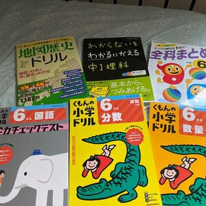 小学勉強セット 国語 算数 理科 歴史 進研ゼミ 問題集 中学受験 中学入試 参考書