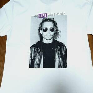 ★新品未使用 レア ジョニー・デップ Johnny Depp LIFEマガジン Tシャツ Lサイズ 白★の画像2