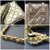 シャネル　CHANEL　リュックサック　ゴールド　ミニリュック　バックパック　金色　バッグ　チェーン_画像5