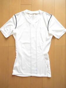 * прекрасный товар * TIGORA компрессионный рубашка спорт одежда короткий рукав ребенок 150cm белый CS7107