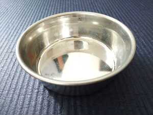 [ used * beautiful goods ] Manufacturers | unknown | stainless steel feeding plate ( large ) diameter approximately 17cm