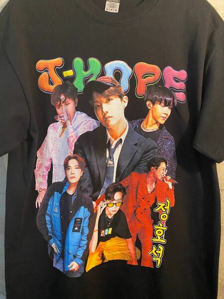 BTS ホビ j-hope HIPHOP Tシャツ 新品 ヴィンテージ風