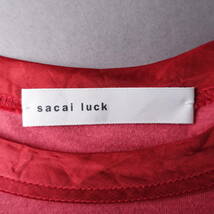 sacai luck/サカイ ラック/1/レース/切り替えカットソー/ピンク/半袖シャツ/レディース_画像3