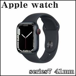 新品未開封 Apple watch シリーズ7 41mm MKHQ3J/A A2476 ミッドナイト アルミニウム スポーツバンド GPS+Cellular アップルウォッチ