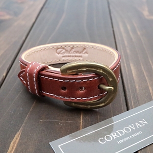 [ free shipping new goods ] high class cordovan bracele new . leather Anne teak brown tea horse leather cow leather popular stylish original leather cow leather leather 