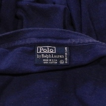 POLO ラルフローレン USA製 80's 〜 90's 旧タグ オールド ビンテージ シングルステッチ ワンポイント ベアー 刺繍 Tシャツ 紺 XL _画像4