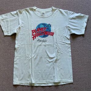 Planet Hollywood Honolulu ロゴTシャツ　白