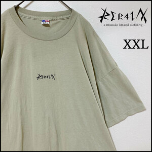 メンズ服ロゴ刺繍半袖Tシャツ2XL　古着屋 ブランド　ストリート系　大きめ　春夏物　XXL　3L　大きいサイズ　シンプル　丸首　ビッグサイズ