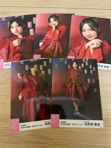 向井地美音 AKB48 2019年11月度 net shop限定個別生写真5枚セットvol.1※5種コンプ