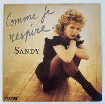 サンディー (Sandy Stevens) Comme je respire / L'enfant Miel 仏盤EP CARERRE 14.596_画像1