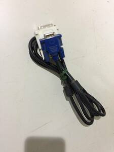 中古品 DVI-A(オス) - Mini D-Sub15ピン(オス) ディスプレイコネクタ変換ケーブル 1.4m 現状品