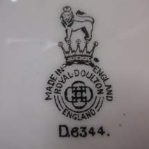 イギリス ヴィンテージ雑貨 Royal Doulton ロイヤルドルトン プレート ディナープレート 絵皿 英国製 plate 1254sb_画像5