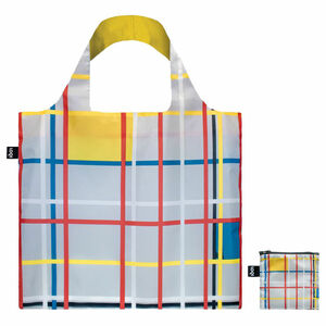 【新品/即決】LOQI/ロキ/Piet Mondrian/New York City 3 Recycled Bag/ミニポーチ付/再生ポリエステル繊維/リサイクルトートバッグ(PM.NY)