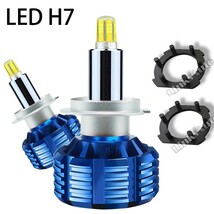 Linksauto 【新製品】高輝度 360度全面発光 HIDをLED化 新型 LED H7 ヘッドライト 専用アダプター付き 一体型 バルブ 2灯_画像1