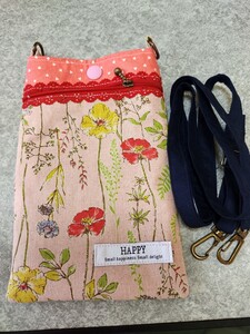 スマホポーチ スマホショルダー ハンドメイド
