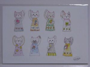 POST CARD◆猫17・ねこさくら◆ポストカード/ネコ