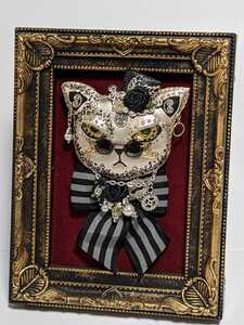  cat brooch 1* frame attaching * cat 