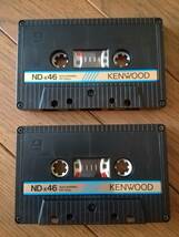 【KENWOOD ケンウッド】トリオ株式会社 NDx 46 中古 カセットテープ NORMAL BIAS 120μs EQ 昭和60年物_画像1