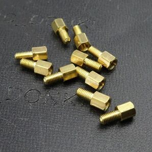 六角 スタンドオフ M3 x 7mm 本体長さ L= 7mm ねじサイズE = M3 x 6MM 六角雄ねじ 雌ねじスペーサーM3X7の画像8