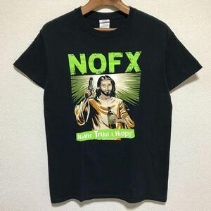 [即決古着]NOFX/ノーエフエックス/Never Trust A Hippy Tシャツ/バンドT/ブラック/GILDAN(ギルダン)製/Sサイズ