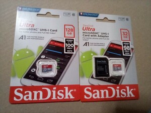 【新品】SanDisk microSD 128GB + 32GB