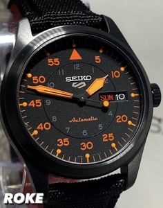 NEW ロゴ モデル 新品 SEIKO セイコー セイコーファイブ セイコー5スポーツ 腕時計 正規品 自動巻き FIELD STREET フィールドストリート