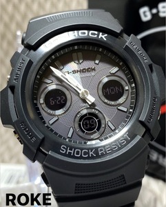 新品 CASIO カシオ 正規品 G-SHOCK Gショック ジーショック 電波ソーラー腕時計 アナデジ 防水 ブラック ２０気圧防水 多機能腕時計
