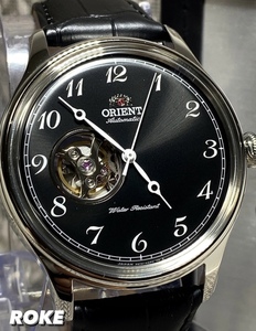 新品 正規品 ORIENTオリエント 腕時計 アナログ 自動巻き 手巻き アンティーク腕時計 日常生活防水 オープンハート スケルトン レザー