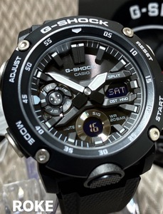 新品 G-SHOCK Gショック ジーショック カシオ CASIO 正規品 腕時計 アナデジ腕時計 多機能腕時計 ブラック ウォッチ カーボンコアガード