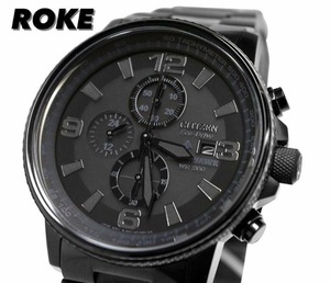 新品 CITIZEN シチズン 正規品 クロノグラフ 腕時計ブラック ナイトホーク エコドライブ ECO-DRIVE CA0295-58E アナログ カレンダー メンズ