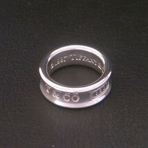 新品同様 美品 TIFFANY&Co. ティファニー 1837リング ミディアム 指輪 シルバー925 8号 6.7g_画像3